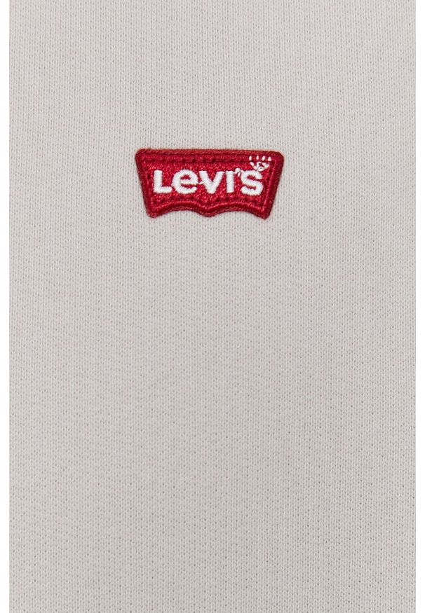 Levi's® - Levi's Bluza bawełniana męska kolor szary gładka. Okazja: na spotkanie biznesowe, na co dzień. Kolor: szary. Materiał: bawełna. Wzór: gładki. Styl: casual, biznesowy