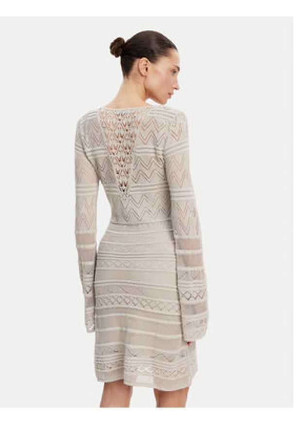 Guess Sukienka dzianinowa W5GK48 Z3E22 Szary Slim Fit. Kolor: szary. Materiał: wiskoza