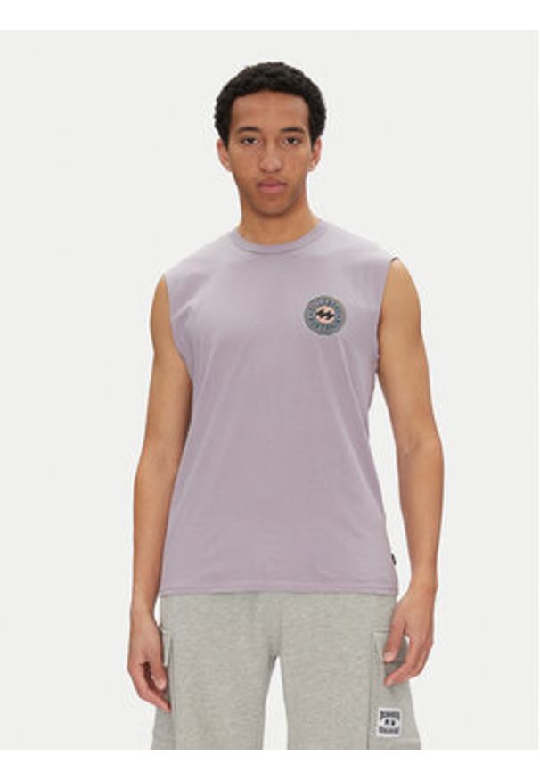 Billabong Tank top EBYZT00305 Fioletowy Regular Fit. Kolor: fioletowy. Materiał: bawełna