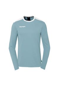 KEMPA - Dziecięcy dżersej z długim rękawem Kempa Emotion 27. Kolor: niebieski, biały, wielokolorowy. Materiał: jersey. Długość rękawa: długi rękaw. Długość: długie. Styl: młodzieżowy