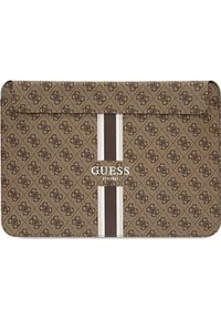 Etui Guess Guess Sleeve GUCS14P4RPSW 14" brązowy/ brown 4G Printed Stripes NoSize. Kolor: brązowy