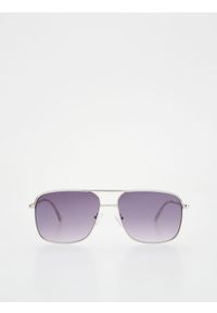 Reserved - Okulary przeciwsłoneczne aviator - srebrny. Kolor: srebrny