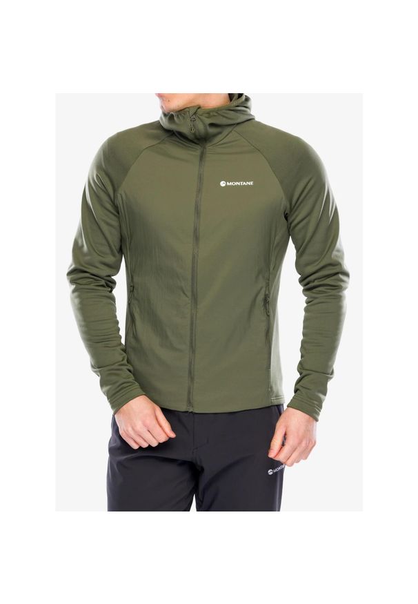 Bluza z kapturem męska Montane Sirocco Lite Hoodie. Typ kołnierza: kaptur. Kolor: zielony