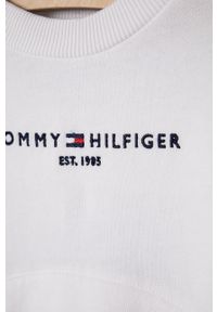 TOMMY HILFIGER - Tommy Hilfiger - Bluza dziecięca 110-176 cm. Okazja: na co dzień. Typ kołnierza: bez kaptura. Kolor: biały. Materiał: bawełna, dzianina, elastan. Wzór: aplikacja. Styl: casual #3
