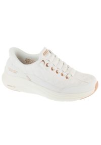 skechers - Buty sportowe Sneakersy damskie, Slip-ins: Contour Foam - Golden Hour. Kolor: biały. Sport: turystyka piesza #1