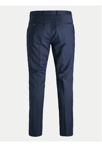 Jack & Jones - Jack&Jones Spodnie garniturowe Franco 12199893 Granatowy Super Slim Fit. Kolor: niebieski. Materiał: syntetyk #4