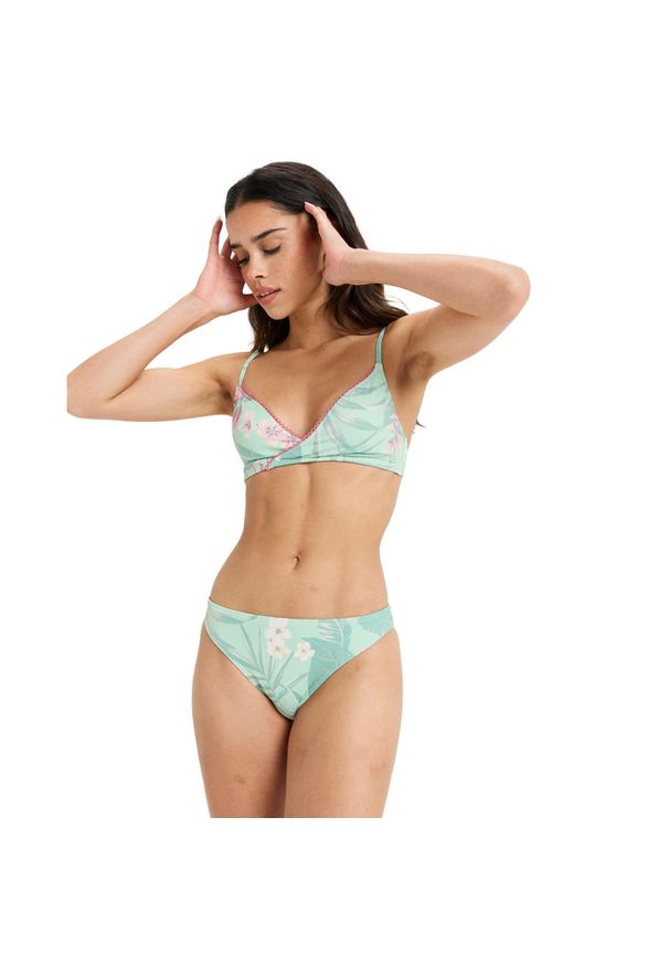 Roxy - Klasyczne majtki bikini dla Kobiety INTO THE SUN. Kolor: zielony. Materiał: elastan, poliester, materiał