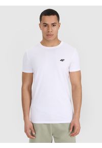 4f - 4F T-shirt slim gładki męski (2-pack) - biały 3XL. Okazja: na co dzień. Kolor: biały. Materiał: bawełna, materiał, jersey. Długość rękawa: krótki rękaw. Długość: krótkie. Wzór: gładki. Styl: klasyczny, sportowy, casual