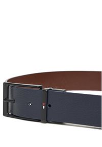 TOMMY HILFIGER - Tommy Hilfiger Pasek Męski AM0AM13821 Granatowy. Kolor: niebieski. Materiał: skóra #4