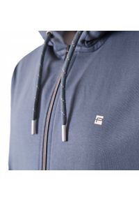 Wygodna Bluza Bawełniana - Pako Jeans - Szaro-Niebieska z Kapturem. Typ kołnierza: kaptur. Kolor: niebieski. Materiał: bawełna. Styl: klasyczny #3