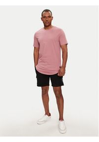 Jack & Jones - Jack&Jones T-Shirt Jjenoa 12113648 Różowy Long Line Fit. Kolor: różowy. Materiał: bawełna #4