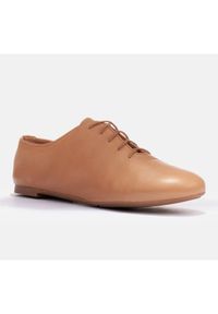 Marco Shoes Baleriny z delikatnej skóry licowej brązowe. Kolor: brązowy. Materiał: skóra #3