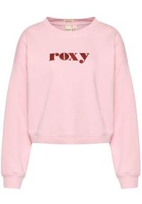 Roxy Bluza Break Away Crew ERJFT04394 Różowy Regular Fit. Kolor: różowy. Materiał: bawełna