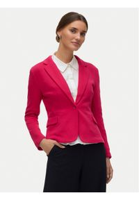 Vero Moda Marynarka Julia 10154123 Różowy Regular Fit. Kolor: różowy. Materiał: bawełna #1