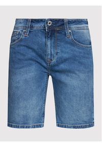Pepe Jeans Szorty jeansowe Poppy PL801000 Niebieski Regular Fit. Kolor: niebieski. Materiał: bawełna