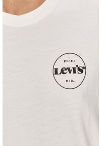 Levi's® - Levi's - T-shirt. Okazja: na spotkanie biznesowe. Kolor: biały. Materiał: dzianina. Wzór: nadruk. Styl: biznesowy #5