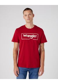 Wrangler - 2PACK WRANGLER FRAME LOGO TEE MĘSKI T-SHIRT KOSZULKA NADRUK MID GREY RED. Wzór: nadruk #5