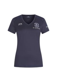 HV POLO - Koszulka damska HV Polo Favouritas Tech. Typ kołnierza: polo. Kolor: niebieski. Materiał: materiał #1