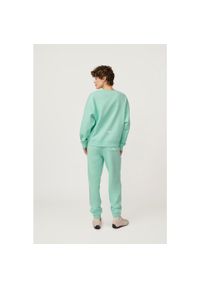 Spodnie Kubota miętowe damskie. Kolor: miętowy. Materiał: dresówka, materiał, bawełna #2