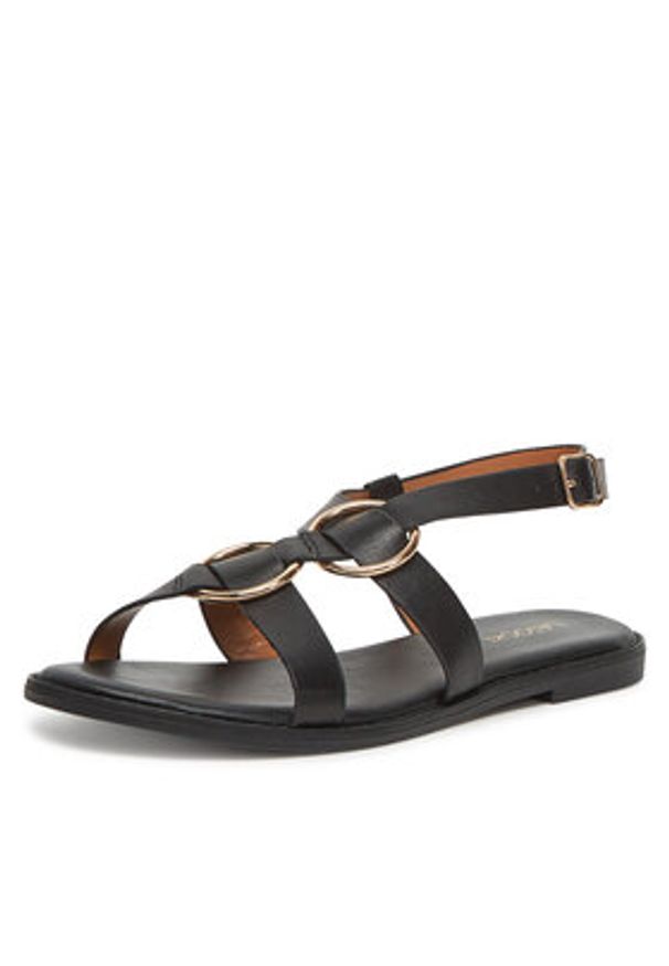 Lasocki Sandały RST-5551-01 Czarny. Kolor: czarny. Materiał: skóra