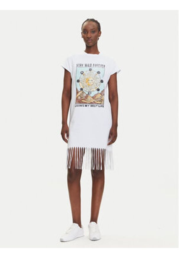 Noisy may - Noisy May Tunika Fever 27033853 Biały Relaxed Fit. Kolor: biały. Materiał: bawełna