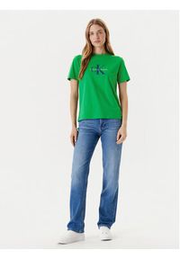 Calvin Klein Jeans T-Shirt Hero Classic LV047B865G Zielony Regular Fit. Kolor: zielony. Materiał: bawełna #3