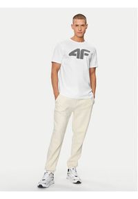 4f - 4F T-Shirt 4FWSS24TTSHM1155 Biały Regular Fit. Kolor: biały. Materiał: bawełna #6