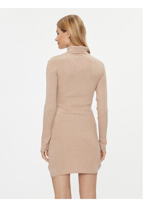 JDY Sukienka dzianinowa 15297773 Beżowy Bodycon Fit. Kolor: beżowy. Materiał: syntetyk. Typ sukienki: bodycon