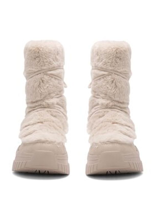 DeeZee Śniegowce NELA WS6009-01 Beżowy. Kolor: beżowy. Materiał: materiał