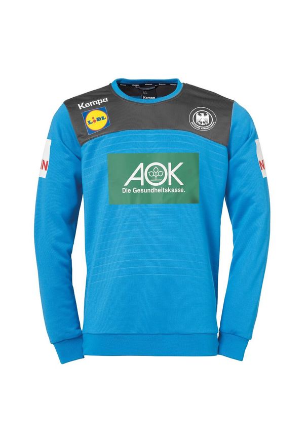 KEMPA - Bluza Kempa Emotion 2.0. Kolor: niebieski, wielokolorowy, czarny. Sport: fitness, piłka ręczna