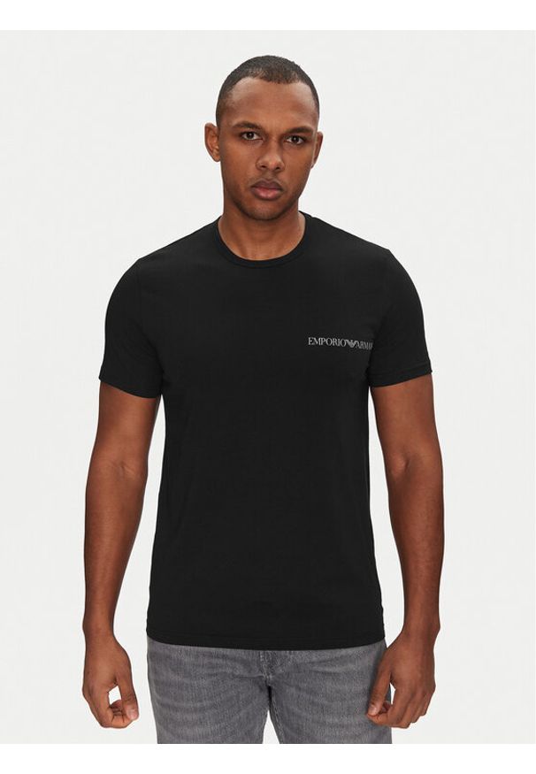 Emporio Armani Underwear Komplet t-shirtów EM000391 AF10779 MC108 Czarny Regular Fit. Kolor: czarny. Materiał: bawełna