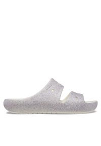 Crocs Sandały Classic Glitter Sandal V2 Kids Mystic 209705 Kolorowy. Wzór: kolorowy