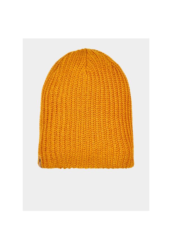 Fjällräven - Czapka Fjallraven Ovik Melange Beanie - m.yellow. Kolor: żółty