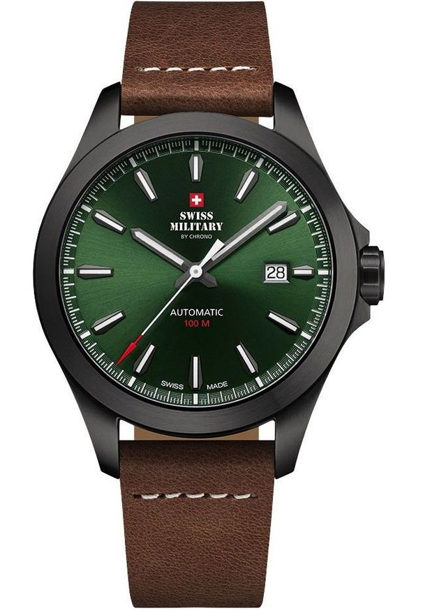 Zegarek Head Zegarek męski Swiss Military by Chrono SMA34077.12 brązowy. Kolor: brązowy