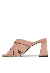 Pollini Klapki SA28117C1ITE0609 Różowy. Kolor: różowy. Materiał: skóra #4