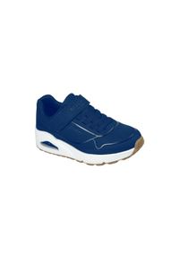 skechers - Buty Uno - Air Blitz Rozmiar 32 - 403673L-NVY Niebieski. Okazja: na co dzień. Kolor: niebieski. Materiał: syntetyk, skóra. Szerokość cholewki: normalna. Wzór: gładki