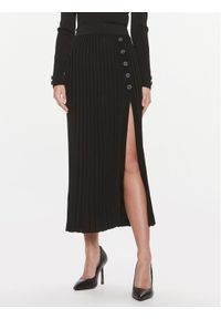 Guess Spódnica plisowana Shopie Pleated Skirt W4RD99 Z3D60 Czarny Regular Fit. Kolor: czarny. Materiał: wiskoza #1