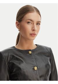 Marciano Guess Kurtka skórzana G6GL02 L0083 Czarny Regular Fit. Kolor: czarny. Materiał: skóra #5