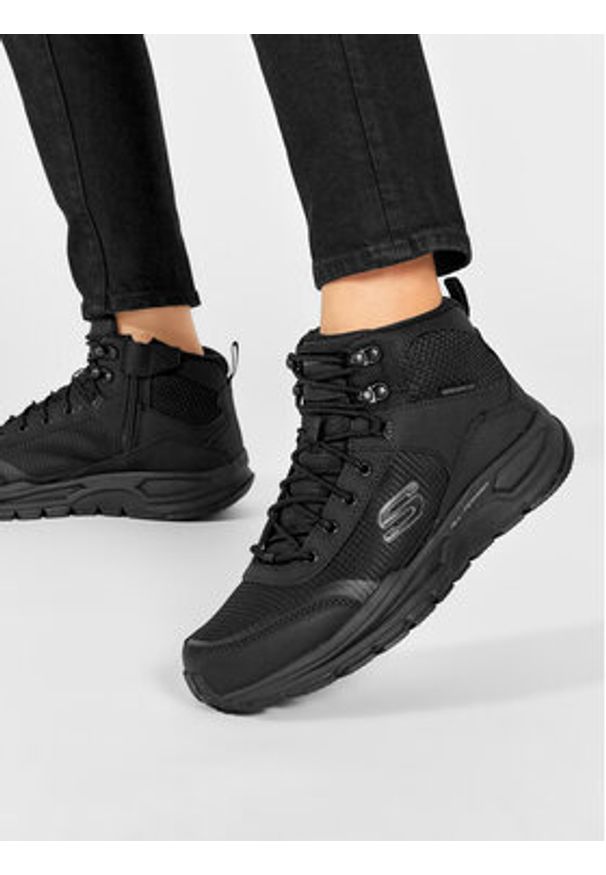 skechers - Skechers Trapery Woodrock 51705/BBK Czarny. Kolor: czarny. Materiał: materiał