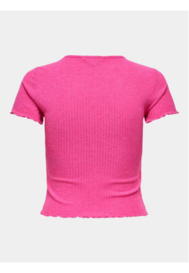 only - ONLY T-Shirt Emma 15201206 Różowy Regular Fit. Kolor: różowy. Materiał: syntetyk