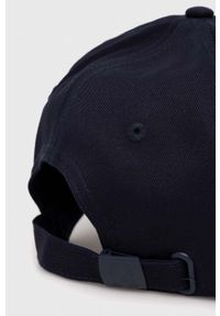 TOMMY HILFIGER - Tommy Hilfiger czapka z daszkiem bawełniana kolor granatowy gładka. Kolor: niebieski. Materiał: bawełna. Wzór: gładki #4