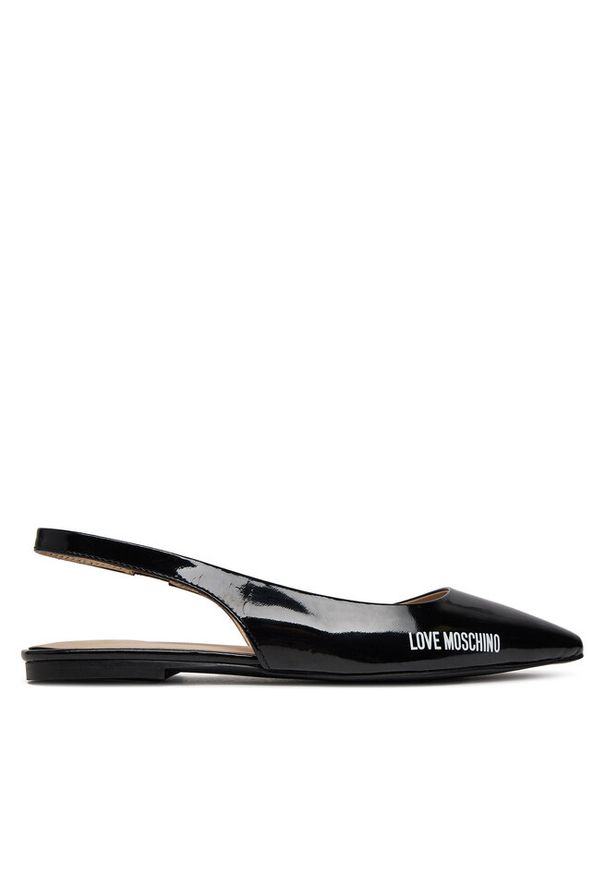 Love Moschino - Baleriny LOVE MOSCHINO. Kolor: czarny