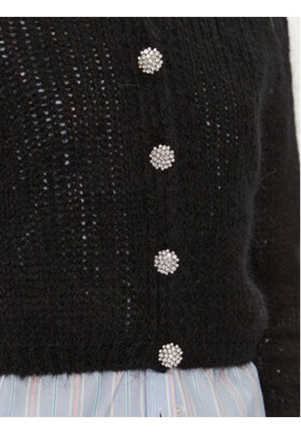 ViCOLO Kardigan 33013S Czarny Regular Fit. Kolor: czarny. Materiał: syntetyk