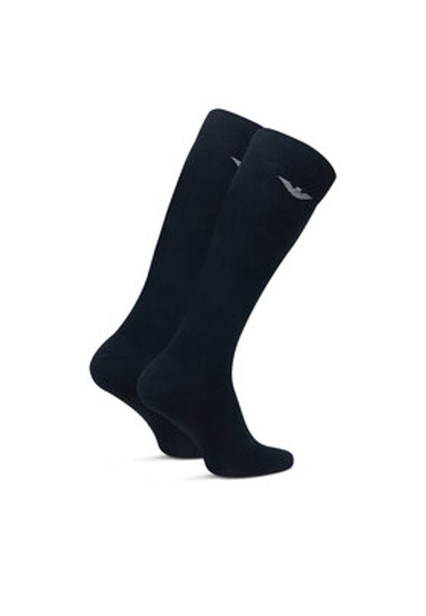 Emporio Armani Underwear Skarpety długie EM000556 AF14446 MB082 Granatowy. Kolor: niebieski. Materiał: bawełna