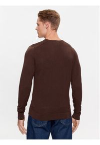 Calvin Klein Sweter Superior K10K109474 Brązowy Regular Fit. Kolor: brązowy. Materiał: wełna #3