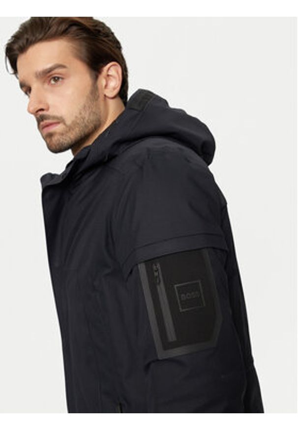 BOSS - Boss Parka J_Terra 1 50523391 Granatowy Regular Fit. Kolor: niebieski. Materiał: syntetyk