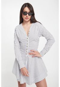Pinko - Sukienka mini w paski Anchise PINKO. Wzór: paski. Długość: mini