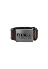 PITBULL - Pasek męski Pitbull skórzany TNT. Kolor: brązowy. Materiał: skóra