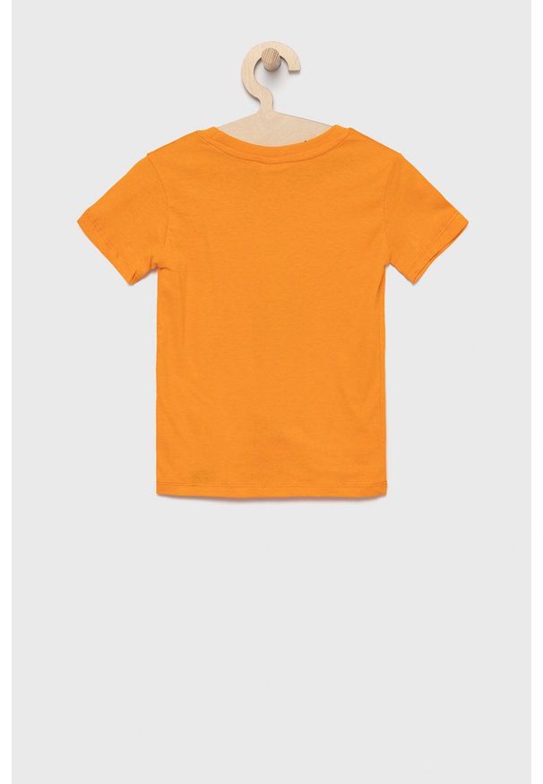 Hype T-shirt dziecięcy (3-pack) kolor pomarańczowy gładki. Okazja: na co dzień. Kolor: pomarańczowy. Materiał: dzianina. Wzór: gładki. Styl: casual