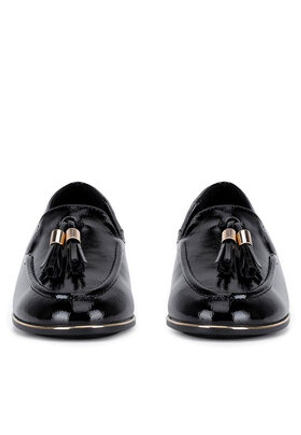 Clara Barson Loafersy CD24055-1 Czarny. Kolor: czarny. Materiał: materiał